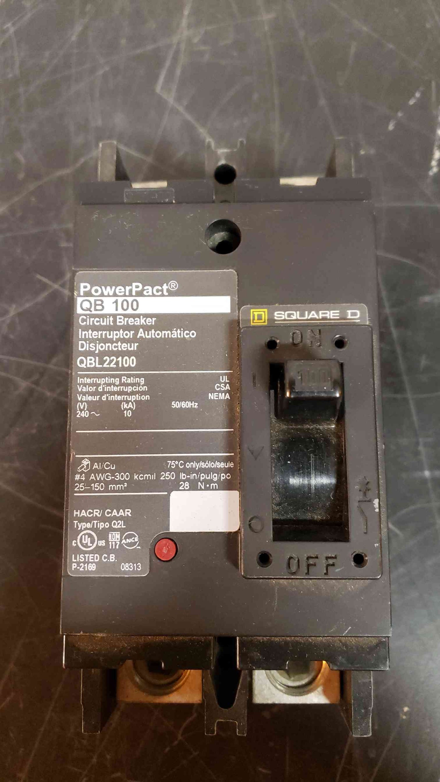 Square D 100 Amp Breaker QB 100 (SKU: 1980AA)(1980AA)
