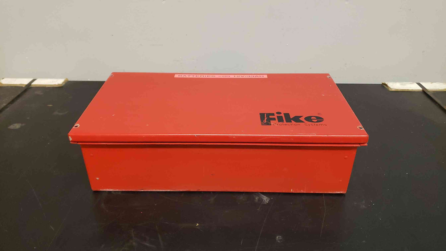 Fike 10-2154-R Red Auxiliary Fire Alarm Battery Enclosure Box S2203