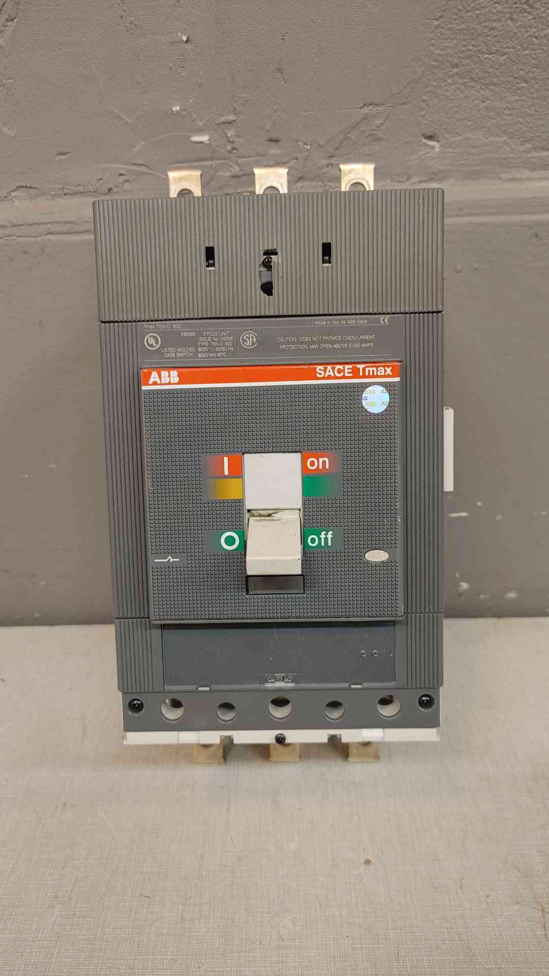 600A ABB Tmax T5ND 600 N5596 3 Pole (3610AA)