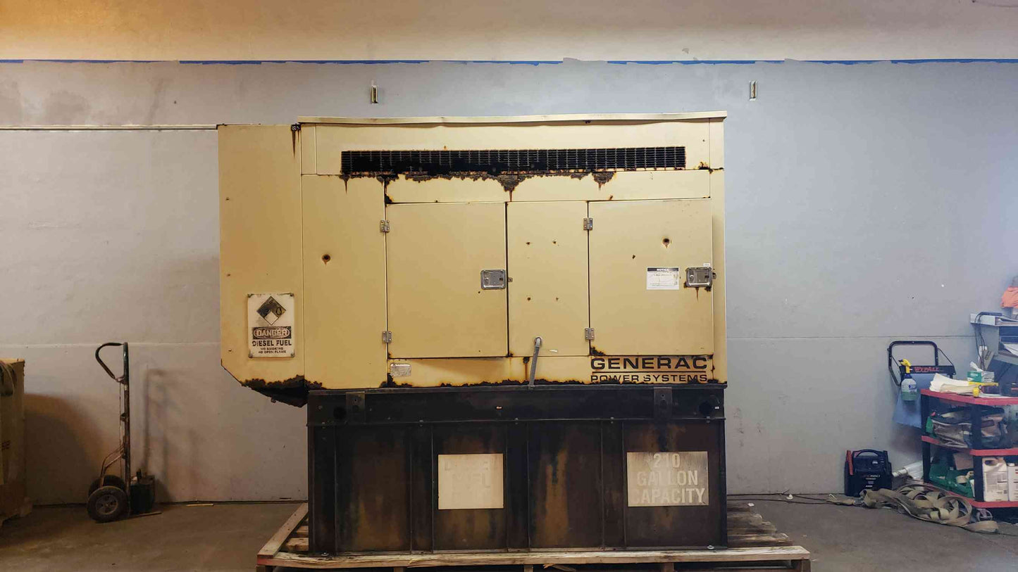 60KW Generac Diesel Generator 1PH 400Hrs TESTED