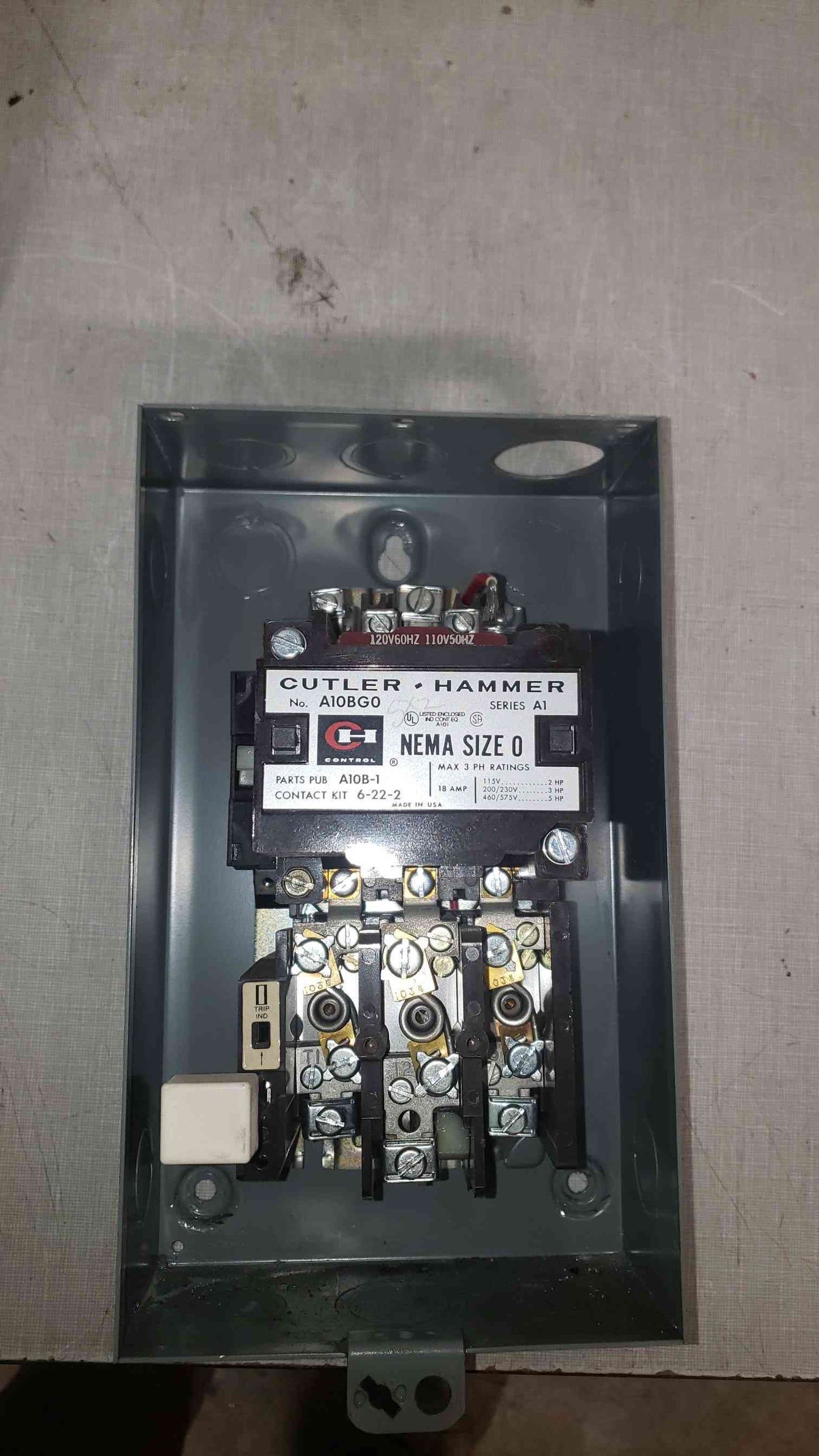 Bulletin A10 A-c Full Voltage Magnetic Starter (SKU: 106898)
