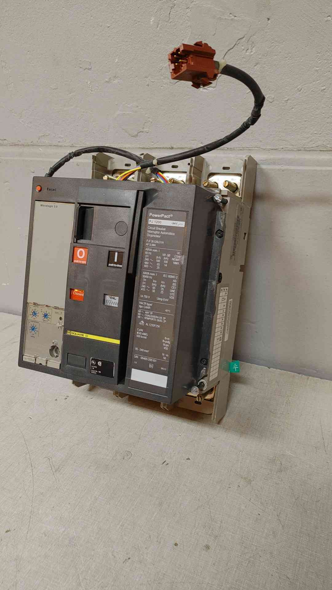 Square D 1200A Circuit Breaker PJ1200 PowerPact PJF36120U31A
