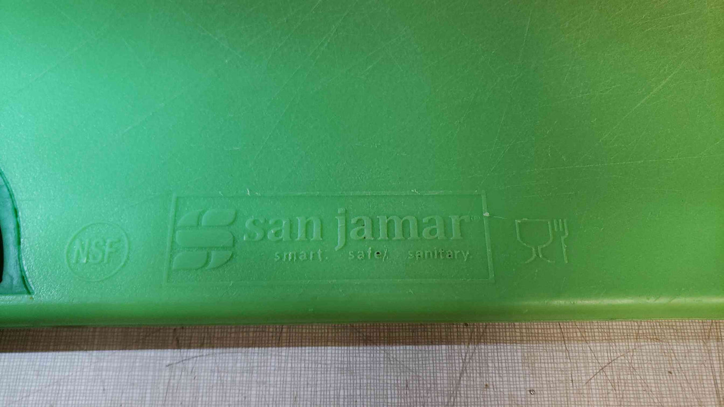 San Jamar 24"x18" Green Cutting Board (SKU: 107465)