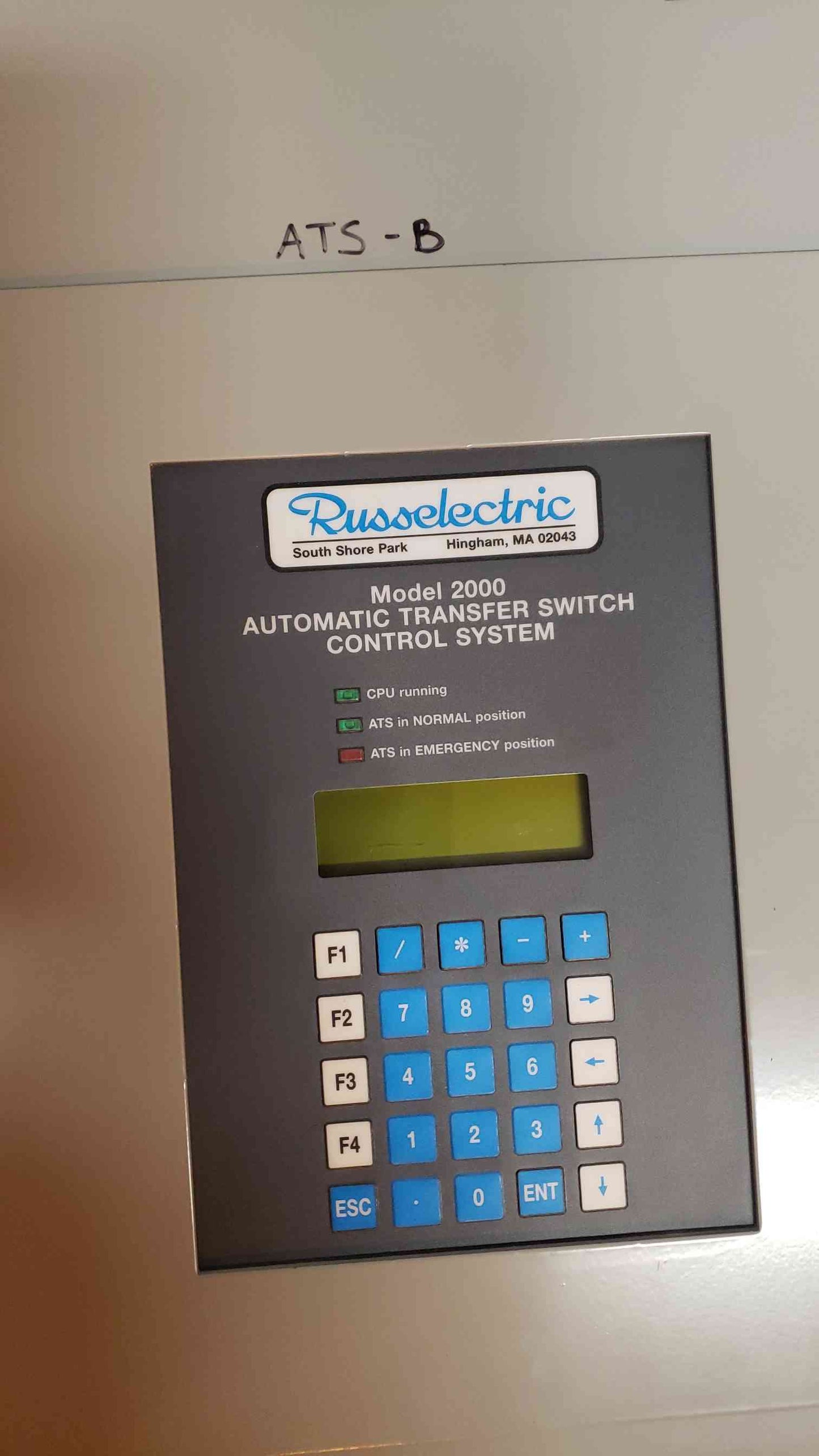 Russelectric 400A 480v 277/480 3PH ATS RMTD-4004CE (SKU: 107849)
