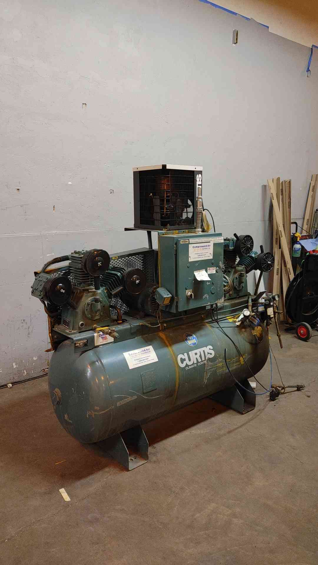 Curtis Compressor & Air Dryer 120Gal 150PSI 12DN9ED