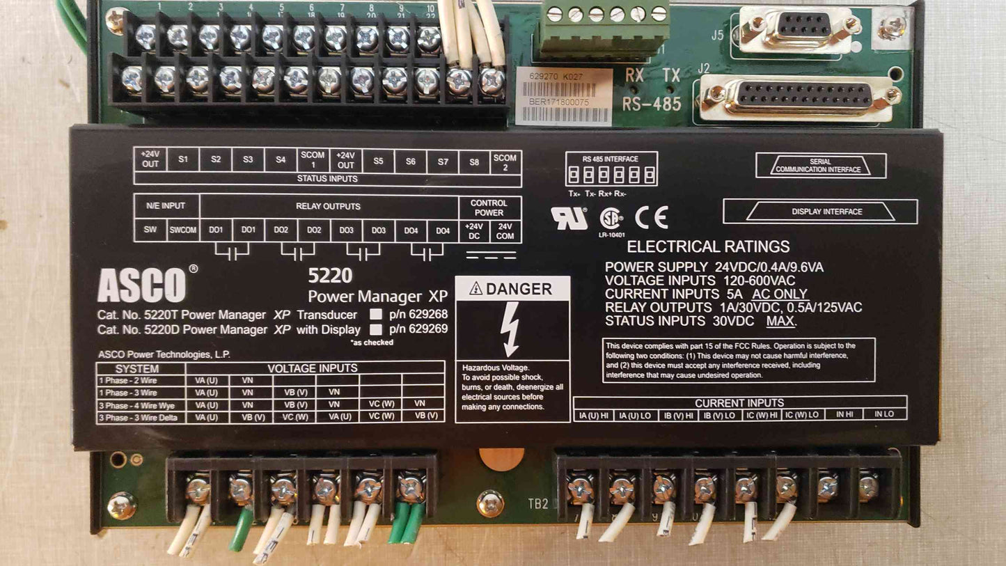 ASCO 5220 Power Manager XP (SKU: 107868)