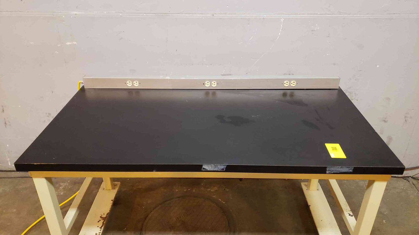 5' Rolling Lab Table W/ PDU Strip Chemical Resistant Epoxy (SKU: 108022)