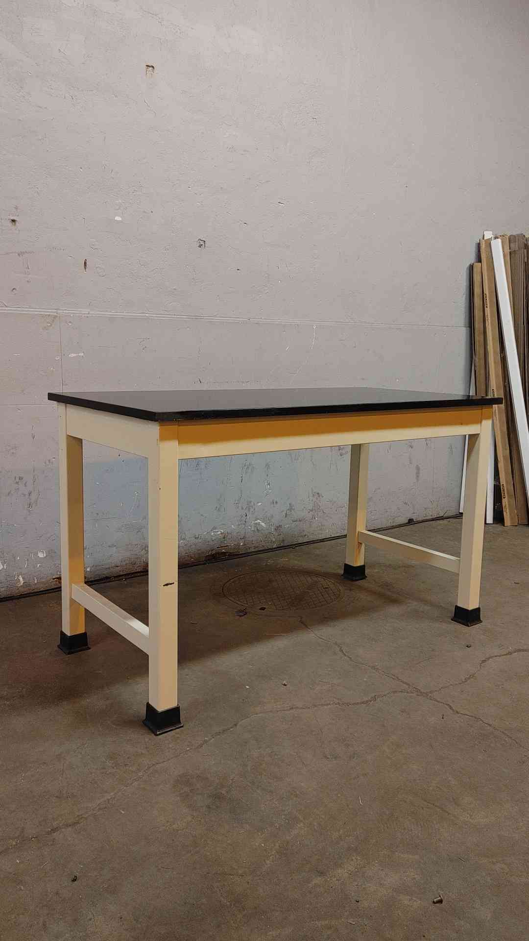 5' Black Epoxy Table Lab Desk