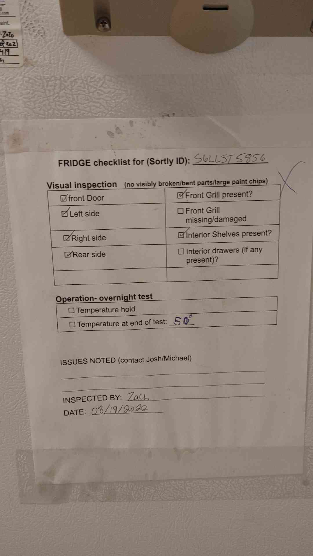 Panasonic SR-L6111W-PA Undercounter Lab Refrigerator