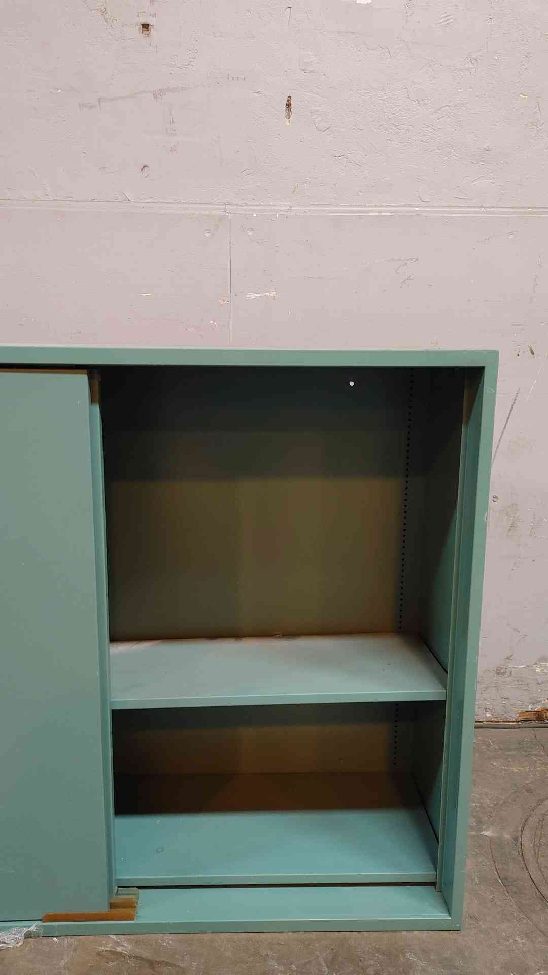 4' Hamilton Recessed Solid Sliding Doors Overhead Casework (108334)