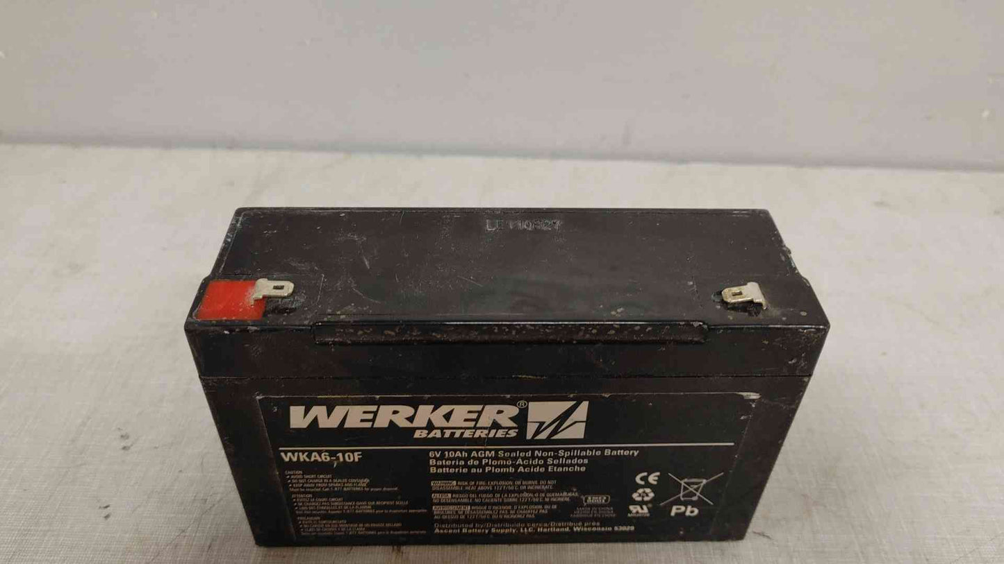 Werker Sealed Non-Spillable Battery 6V 10Ah WKA6-10F (108387)