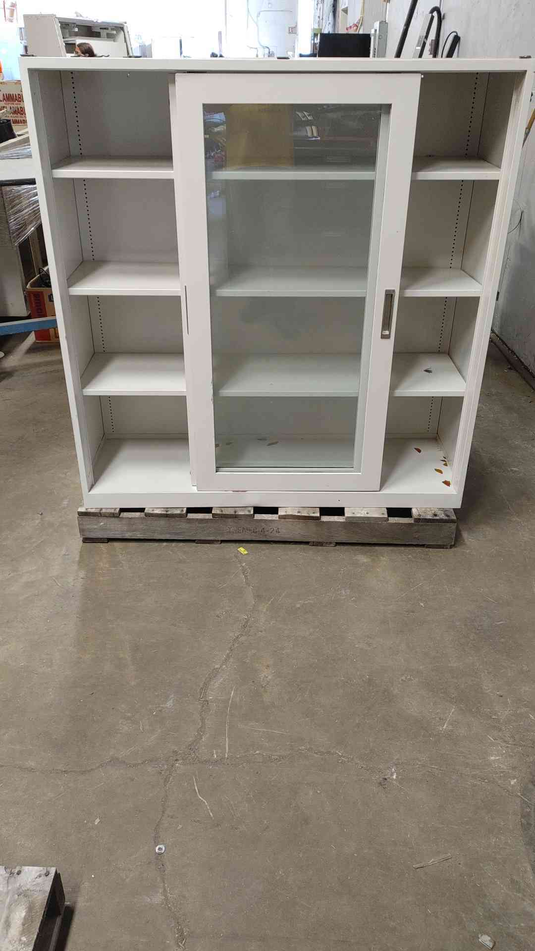 4' Dual Sliding Glass Door Overhead Casework (108646)