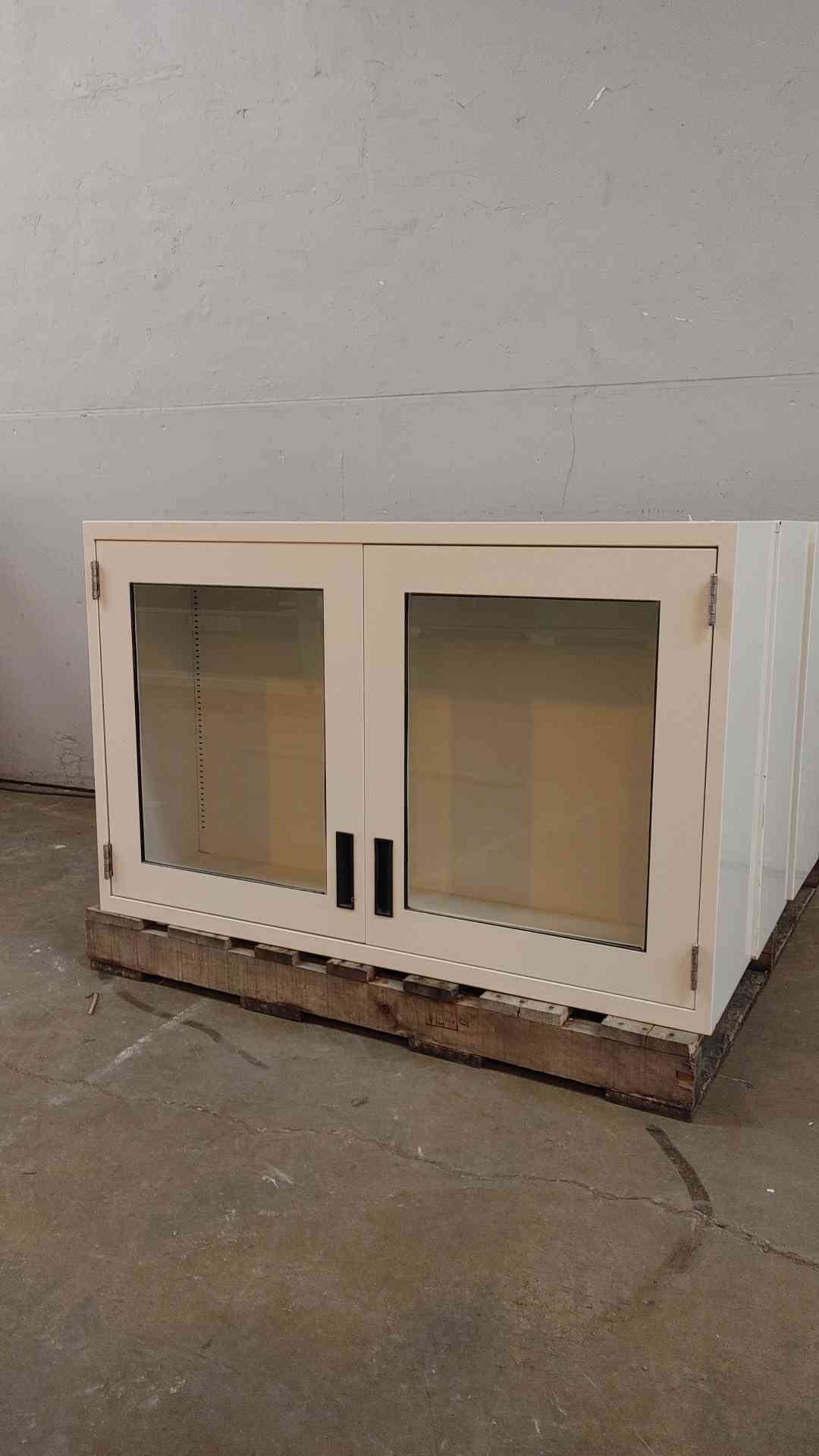 4' Recessed Dual Glass Door Overhead Casework (108755)