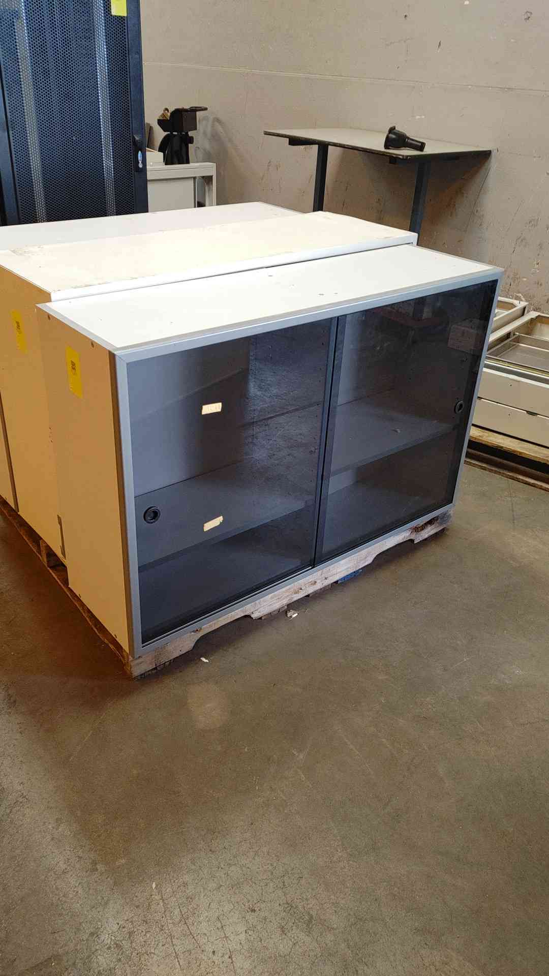 4' Sliding Glass Door Overhead Casework Cabinets (108711)