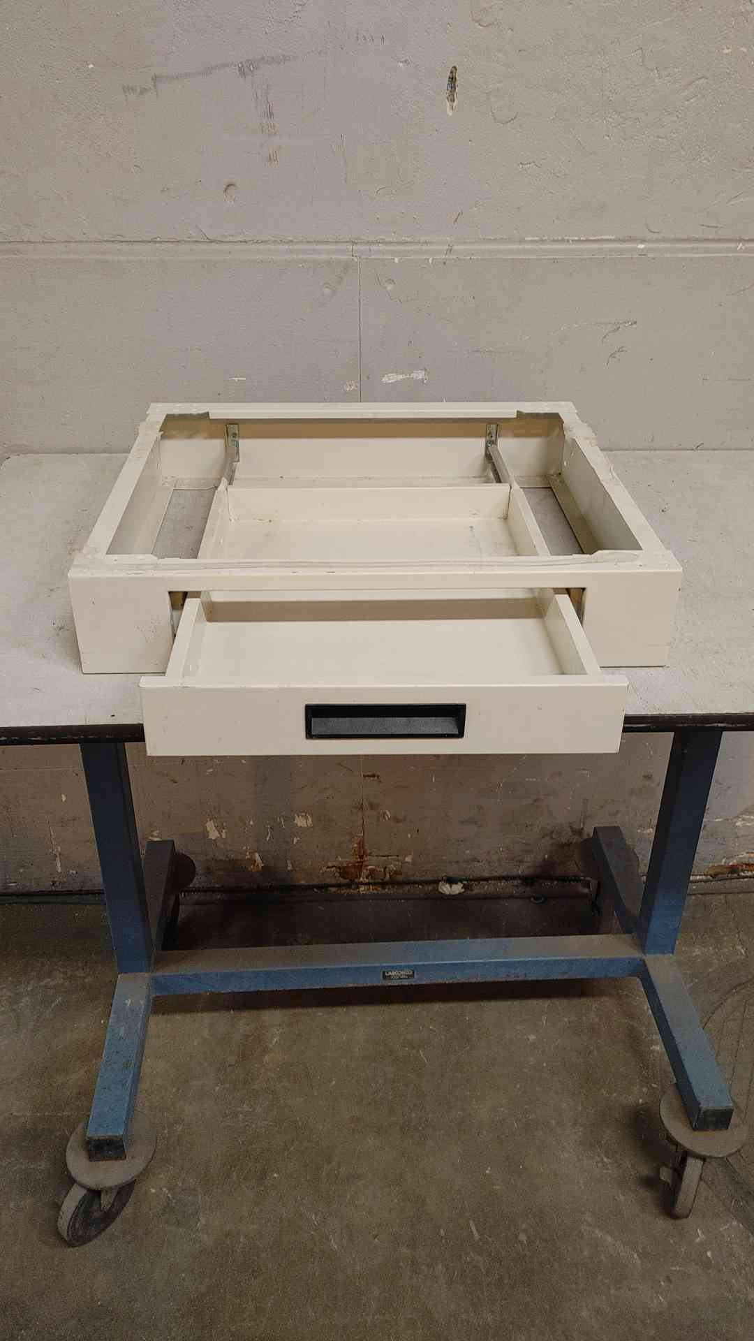 2' Recessed Apron Metal Lab Casework Legroom (108713)