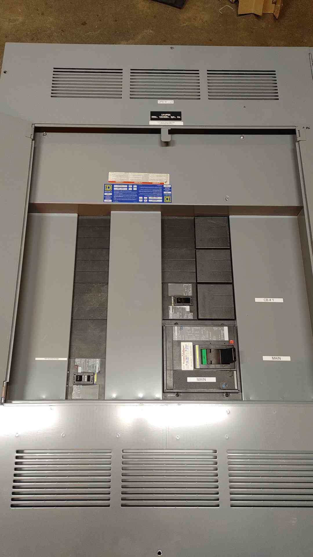 Square D I-Line Breaker Panelboard 400 Amp 600V 1x MG300 2x QD225 (108938)