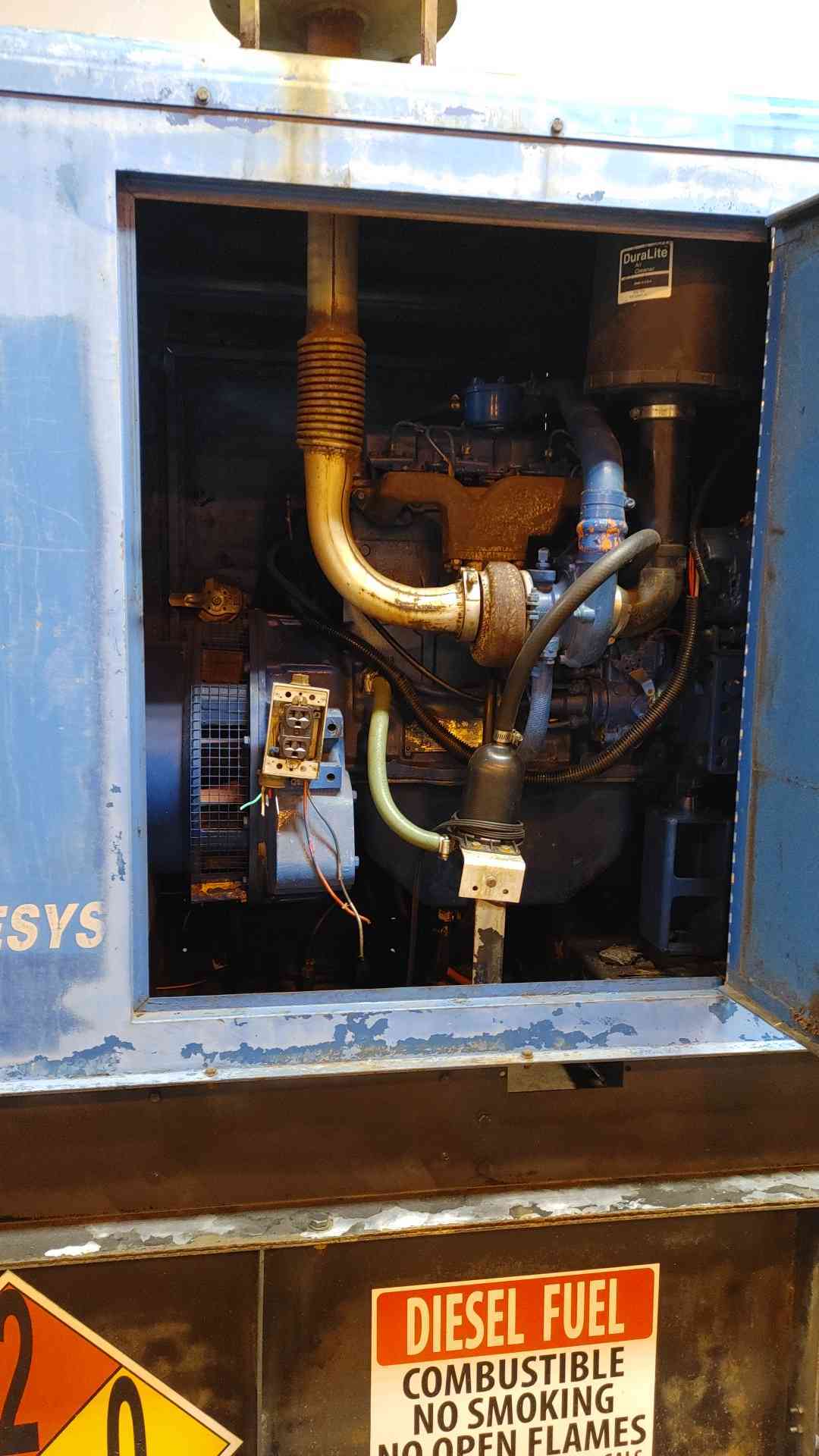 50KW Magnetek RDS500 Diesel Generator 1&3PH 554 Hrs TESTED (109016)