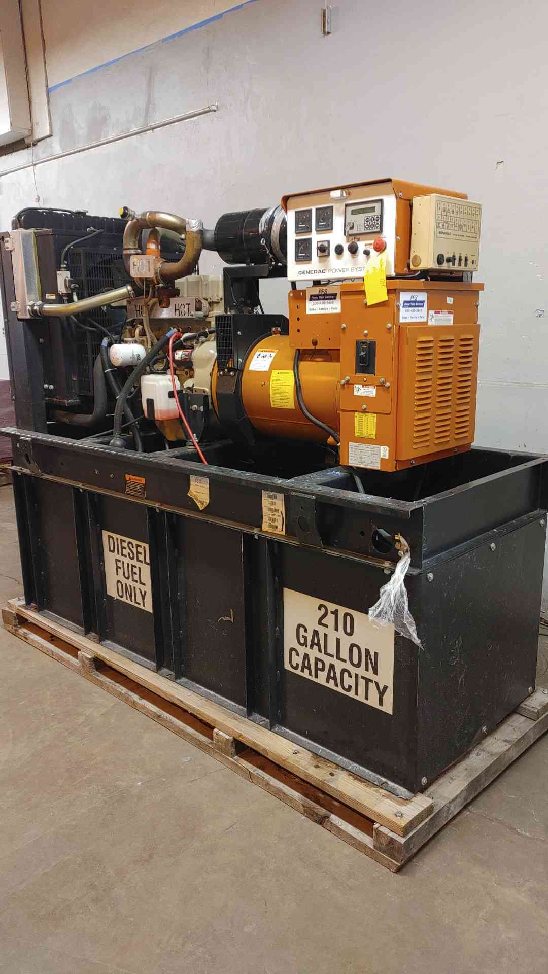 60KW Generac Generator John Deere Diesel 1Ph 1649Hrs TESTED (109030)