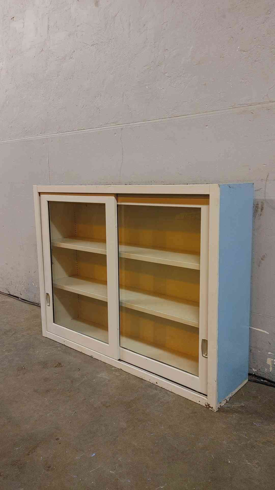 4' Recessed Dual Sliding Glass Door Overhead Casework (109046)