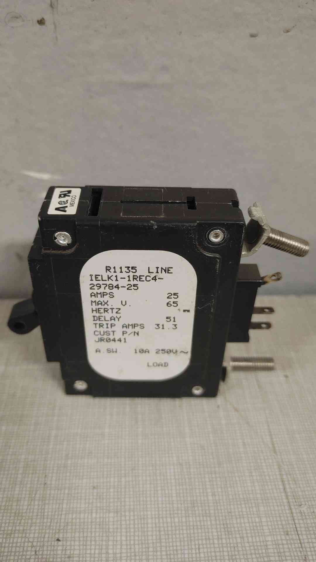 Airpax 25 Amp 1 Pole Circuit Breaker *Pickup Only*