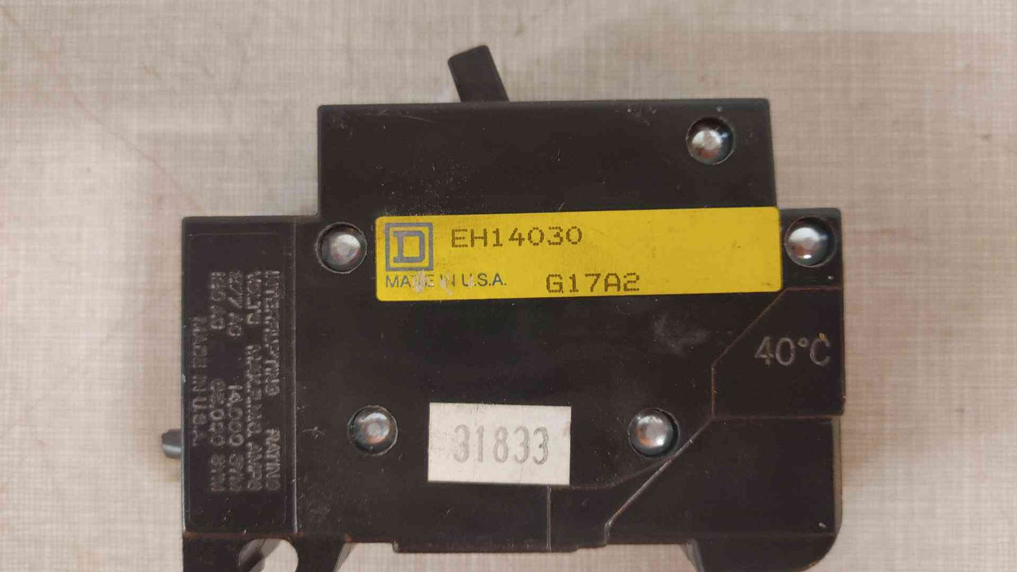 Square D EH14030 30 Amp 1 Pole Circuit Breaker *Pickup Only*