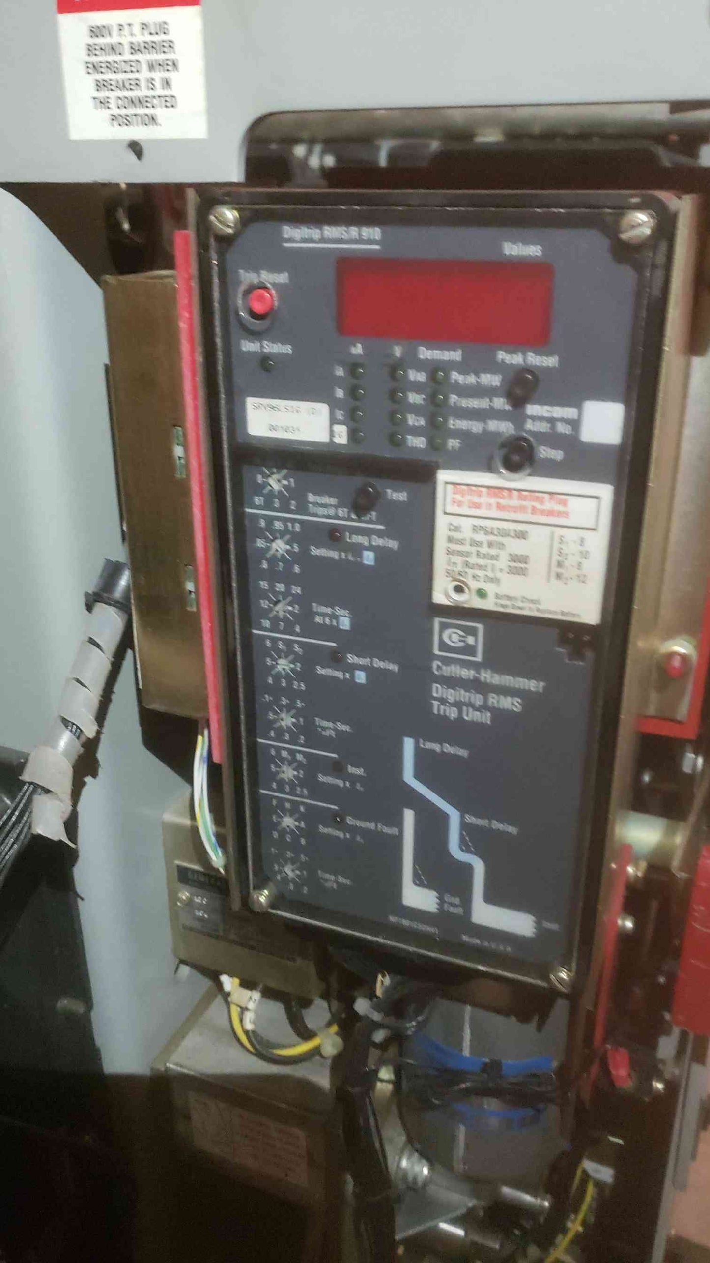 GE 3200A 635V Max Low Voltage Power Circuit Breaker AKR-8D-75-1 (109432)