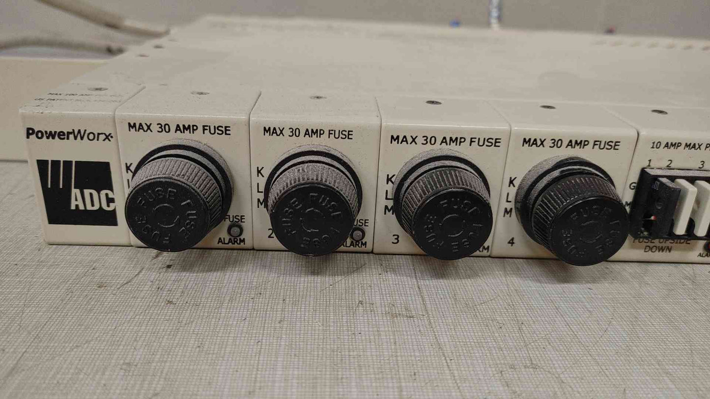 TE PowerWorx 100A Max -24/-48VDC ADC Fuse Panel Power Distribution