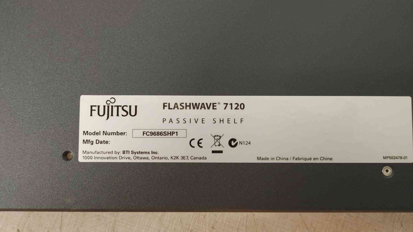 Fujitsu FLASHWAVE 7120 Passive Shelf - Reliable Optical Network Foundation