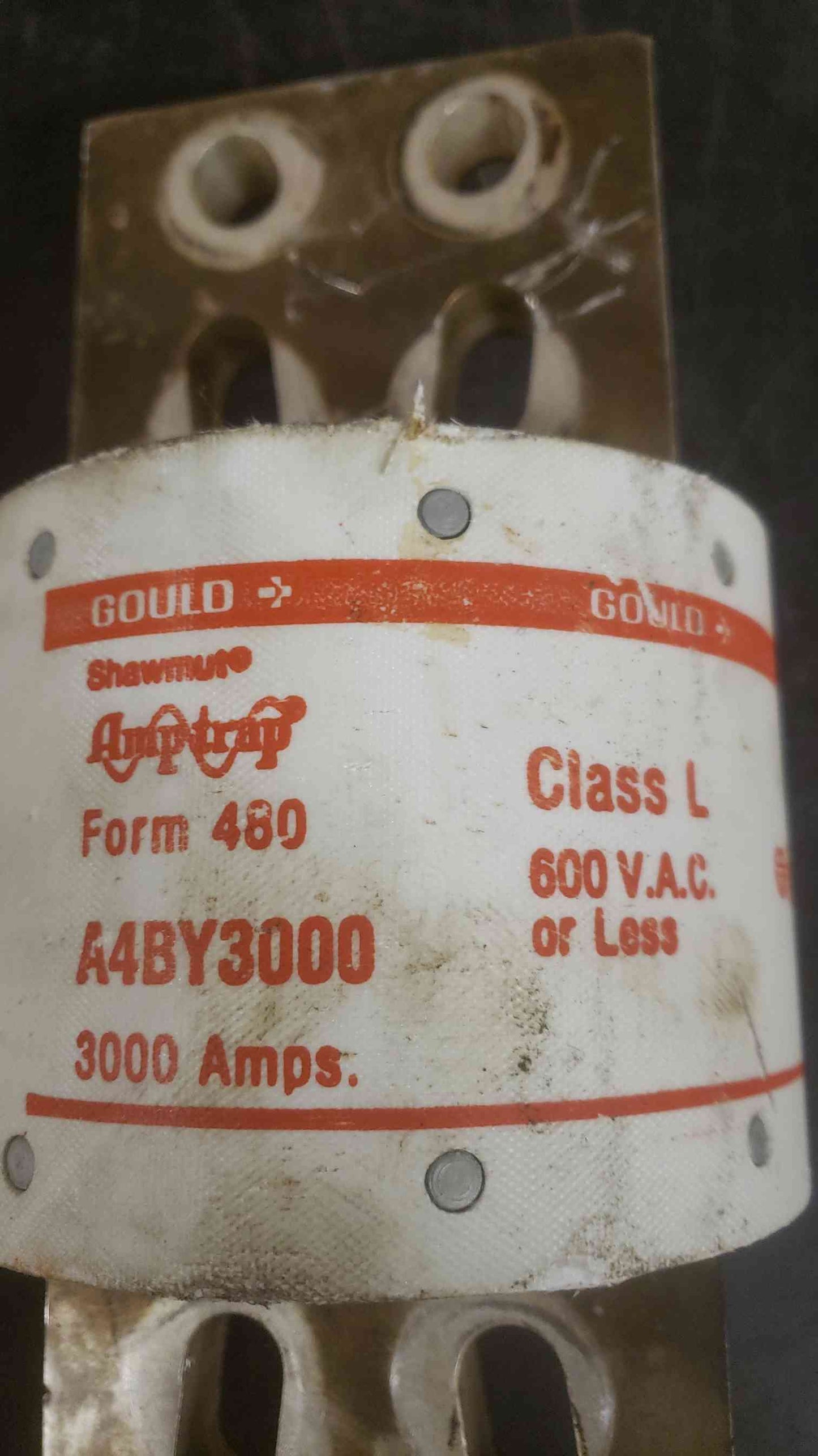 Gould Shawmut A4BY3000 Amp-trap Class L Fuse - 3000A, 600V, 200kA IR