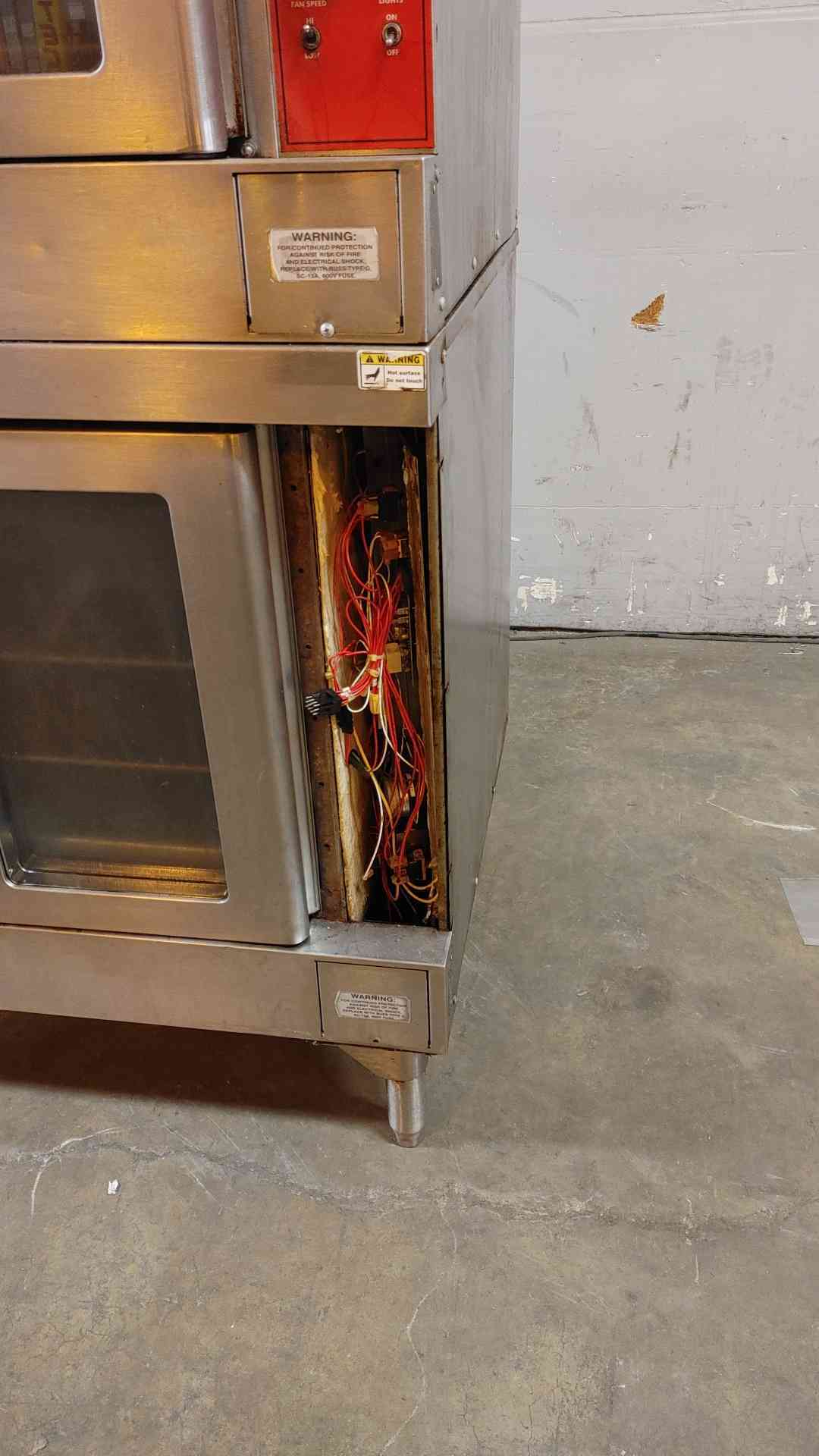 Vulcan VC4ED Double Stack Electric Convection Oven - AS-IS Parts - 208V 3PH(SKU: 109917)