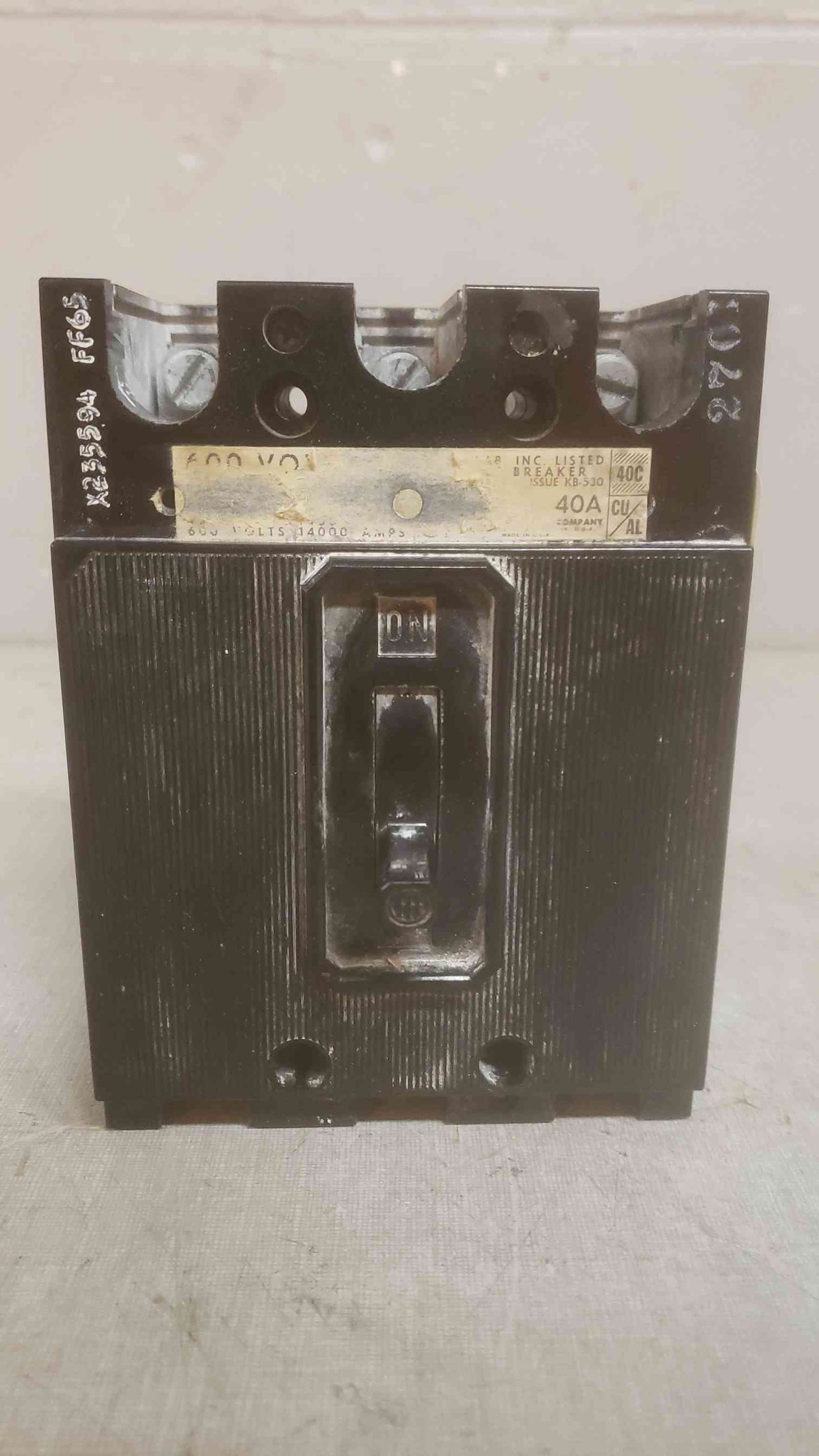 ITE IMPERIAL CORPORATION 40A 3 POLE 600VOLT Circuit Breaker (SKU: 110212)