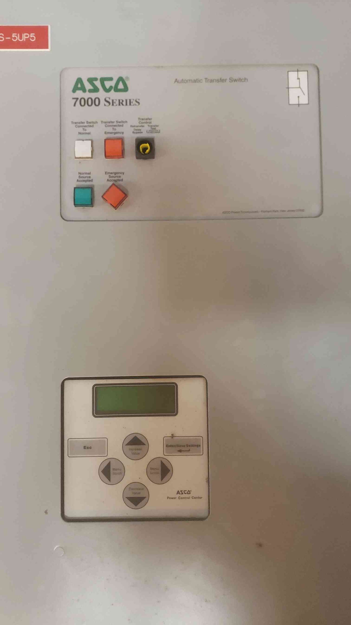 ASCO 7000 Series ATS 600A 480V Automatic Transfer Switch(SKU: 110292)