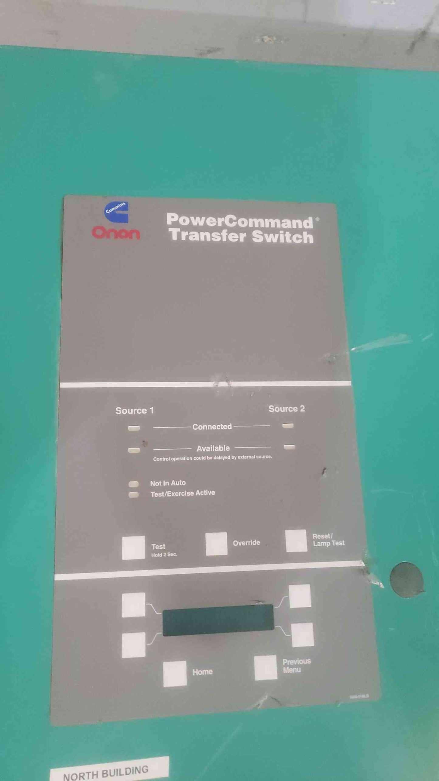 Onan 600A 480V PowerCommand ATS Transfer Switch OTPCD-4954402 '01 (SKU: 110836)