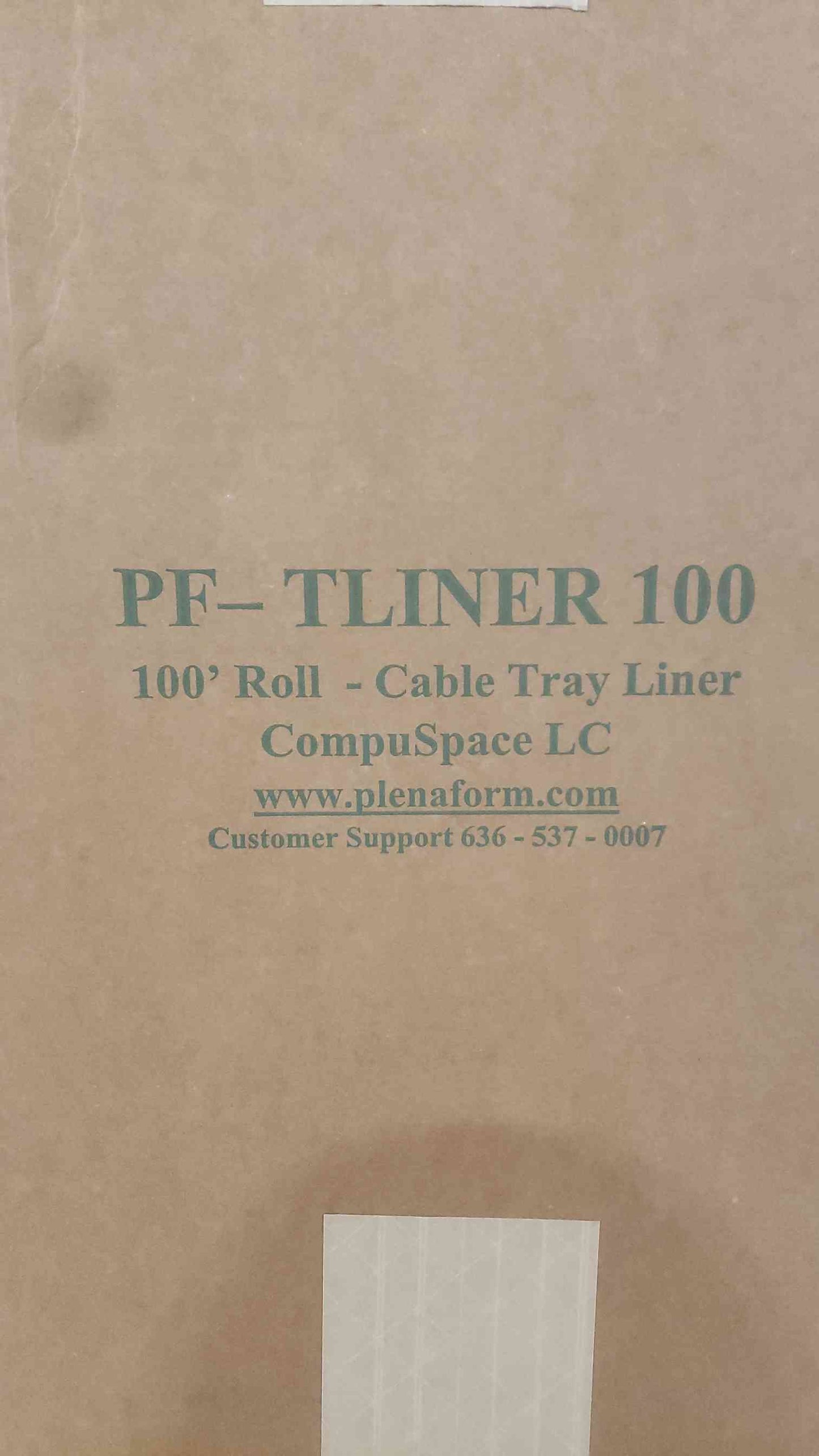 New CompuSpace 100' Cable Tray Liner PF-TLINER 100