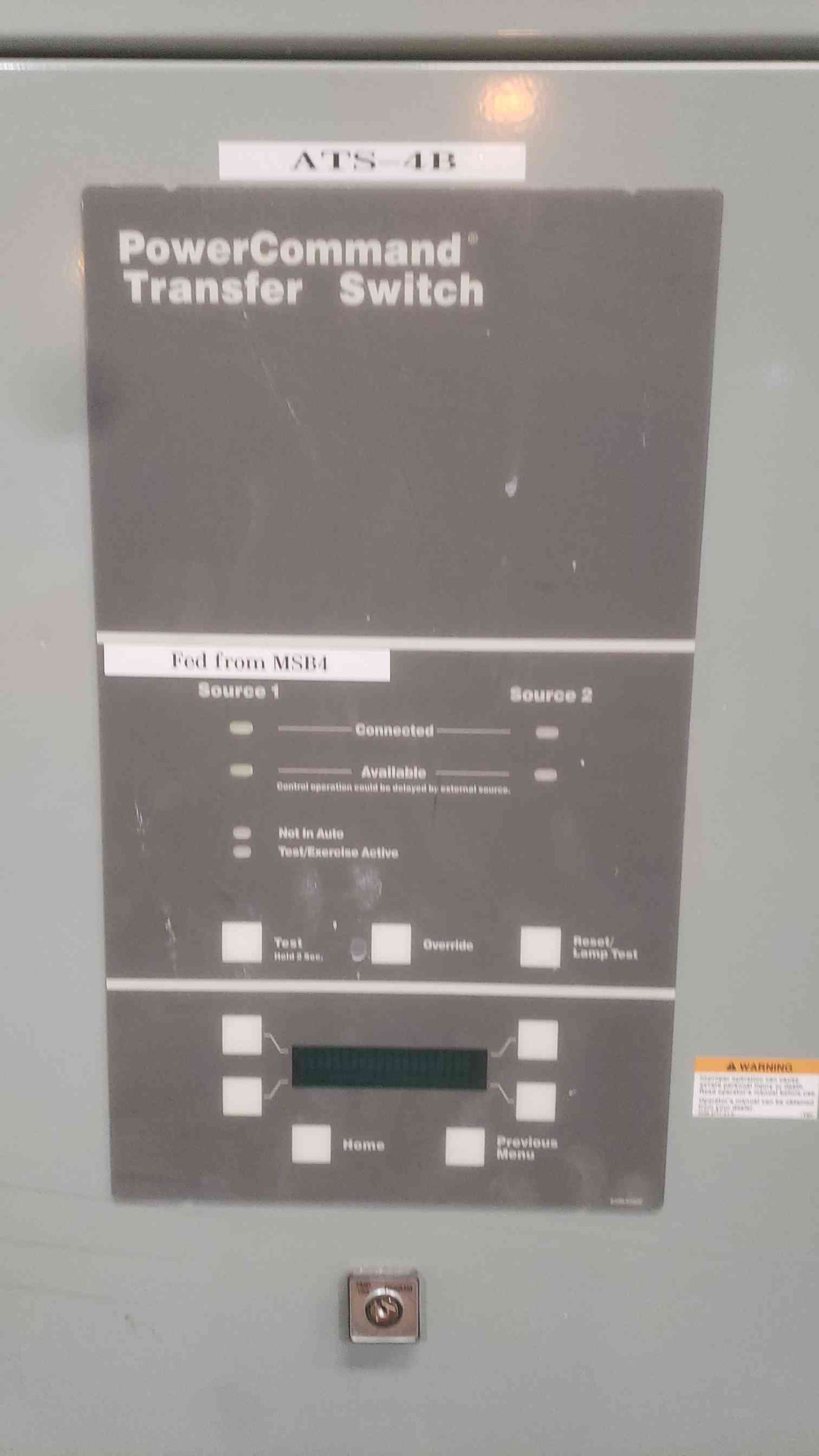Cummins 1600A 480V ATS Automatic Transfer Switch OTPCF-1169039 (SKU: 111241)