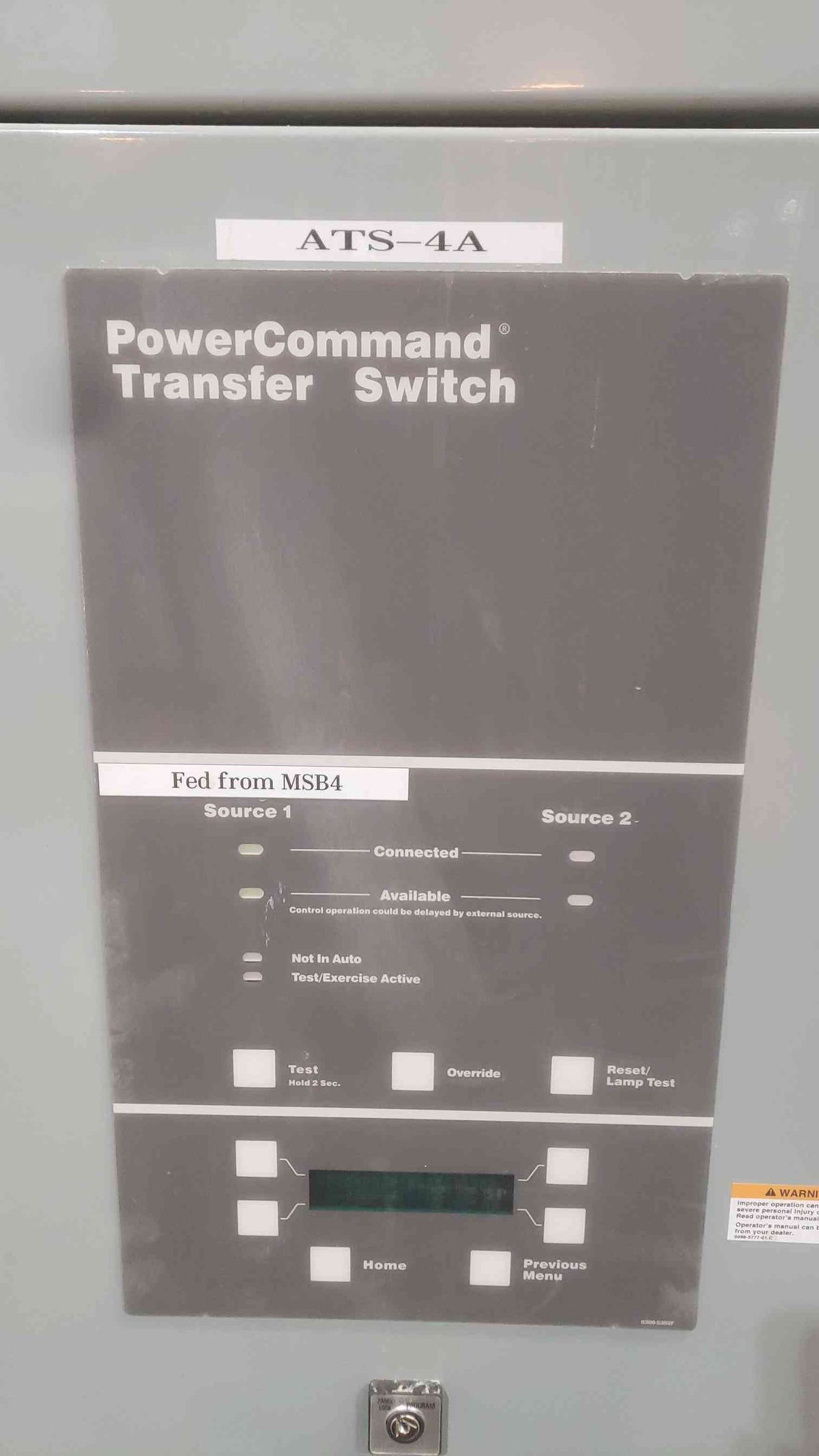 Cummins 1600A 480V 60Hz 3 Pole ATS OTPCF-1169051 (SKU: 111240)
