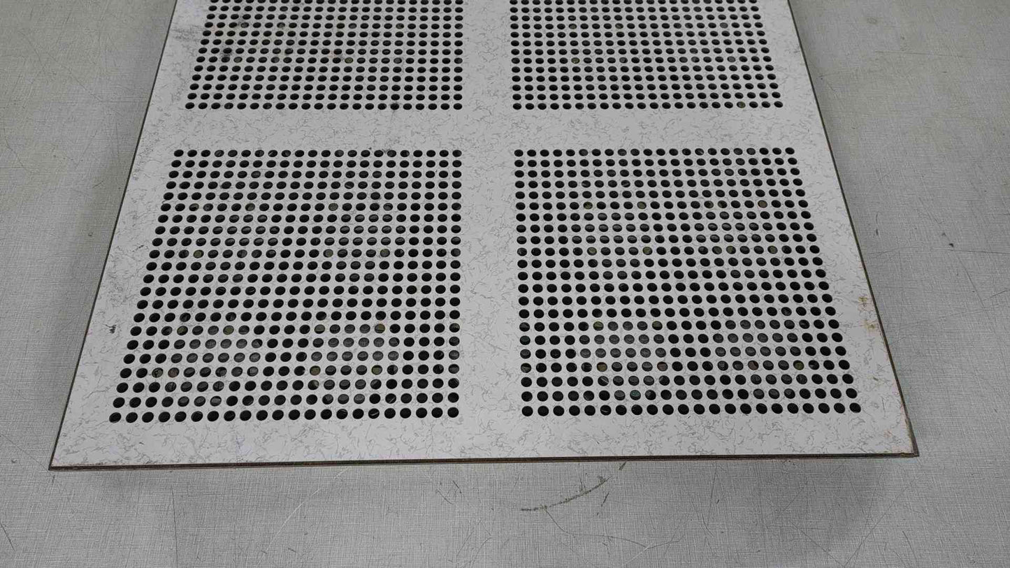 2x2 White Perforated Raised Floor Tile Tate (SKU: 111380)