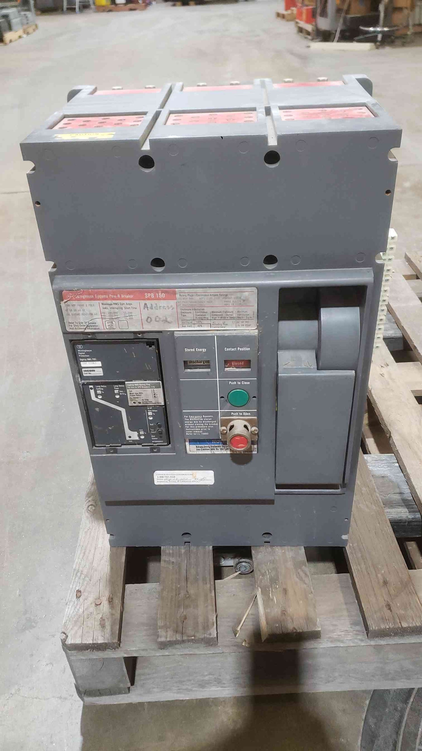 Westinghouse 2800AMP Frame 3Pole RMS700 Digitrip Breaker( SKU: 111443)