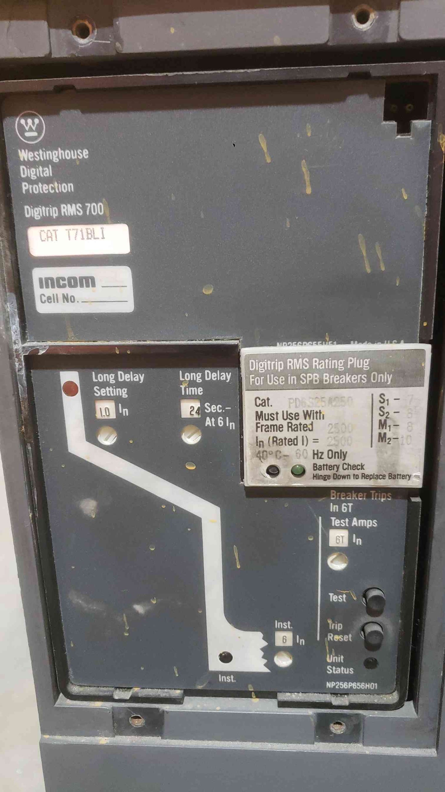 Westinghouse 2800AMP Frame 3Pole RMS700 Digitrip Breaker( SKU: 111443)