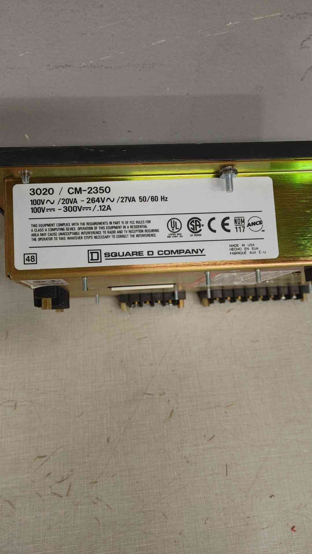 SQUARE D 3020/CM-2350 Power Logic Circuit Monitor(SKU: 111571)