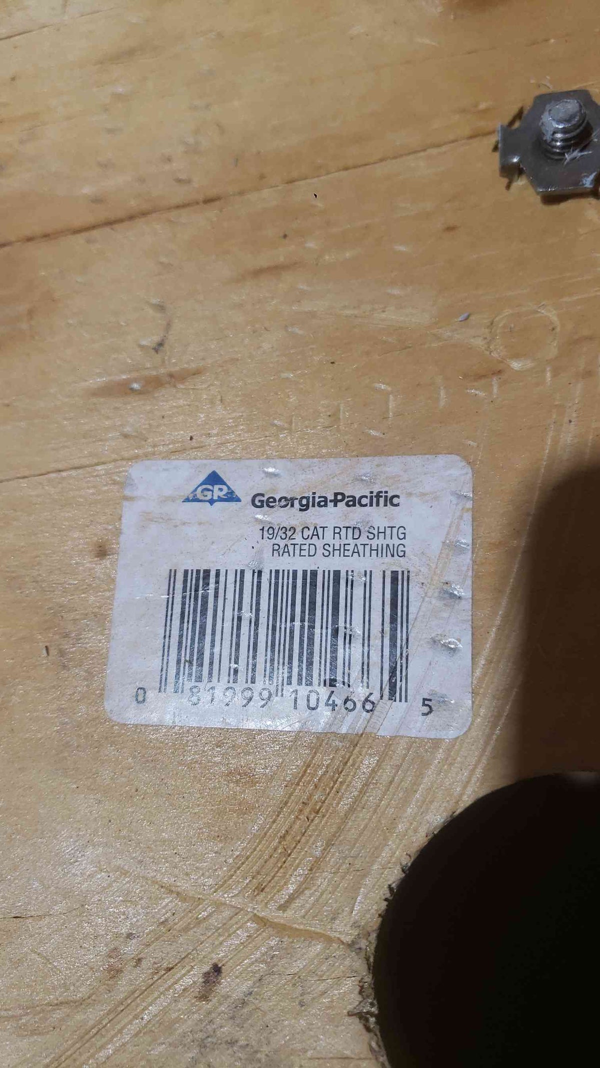 Georgia-Pacific Open 19/32 CAT RTD SHGT Rated Sheathing (SKU: 111585)