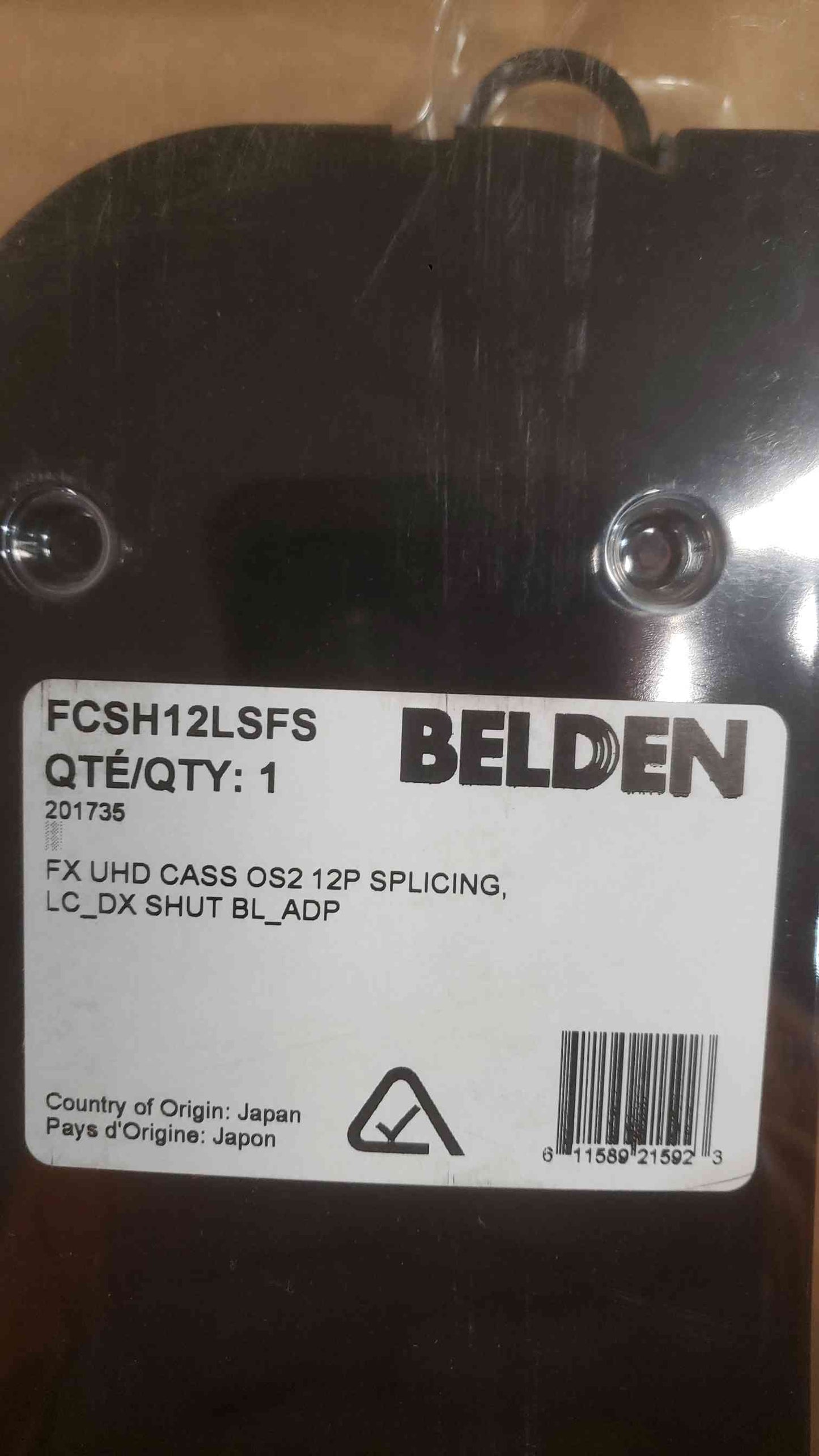NEW Box Of 10 Belden FX UHD Splice Cassette 12P SPLICING, LC_DX Shut BL_ADP FCSH12LSFS