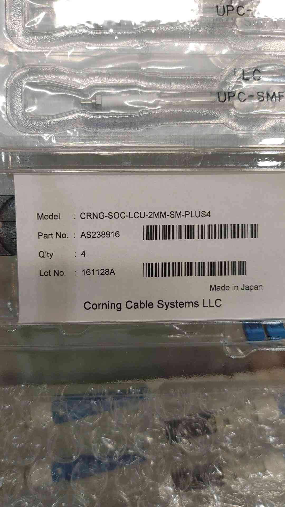 New Corning SOC-LCU-2MM-SM / FuseLite Connector,LC,2MM-PLUS4(SKU: 111652)