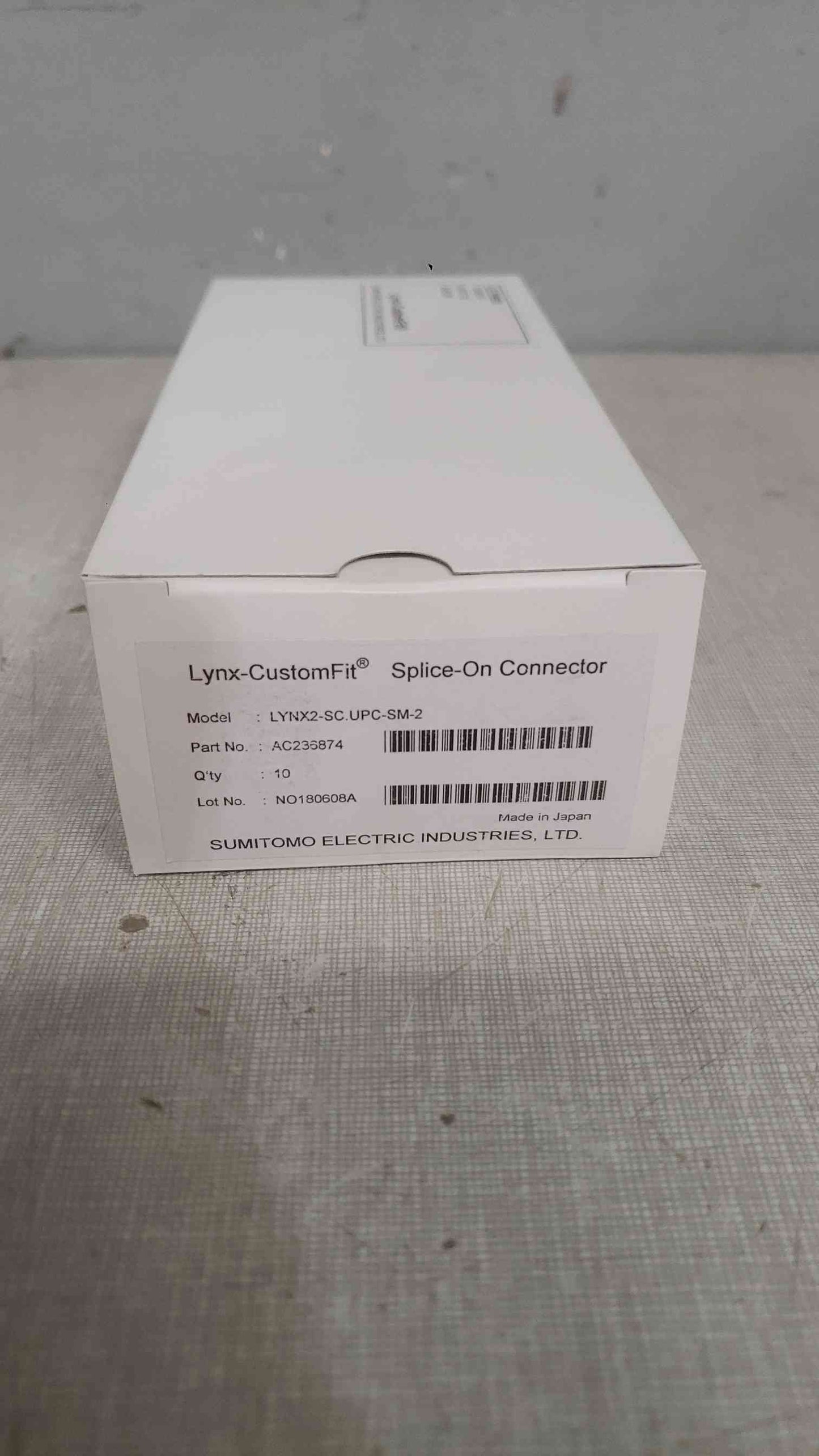 NEW Box Of 10 Sumitomo Electric Splice-On Connector LYNX2-SC.UPC-SM-2 (SKU: 111679)