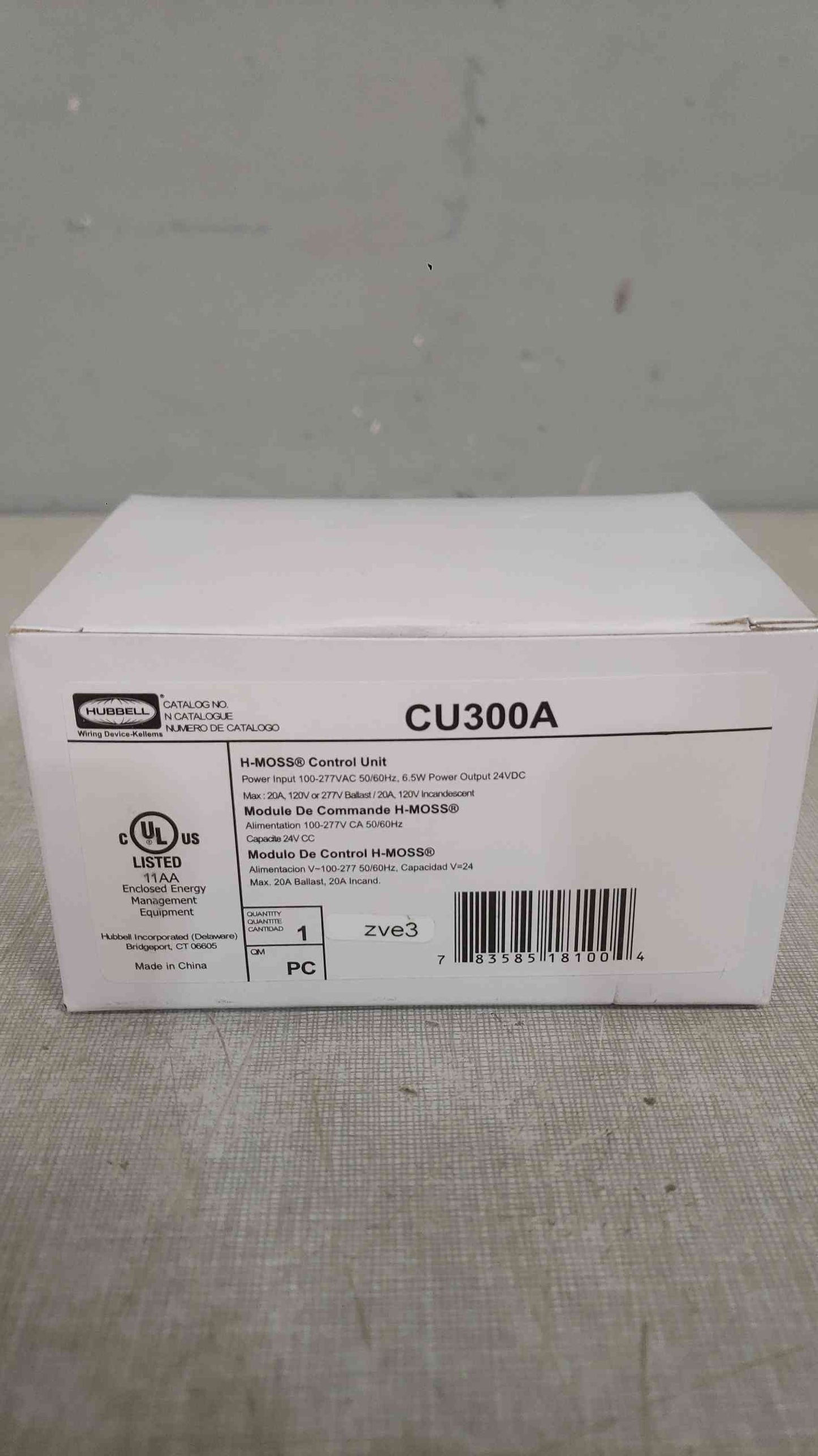 New Hubbell H-MOSS Control Unit 100-277VAC 50/60Hz CU300A (SKU: 111702)