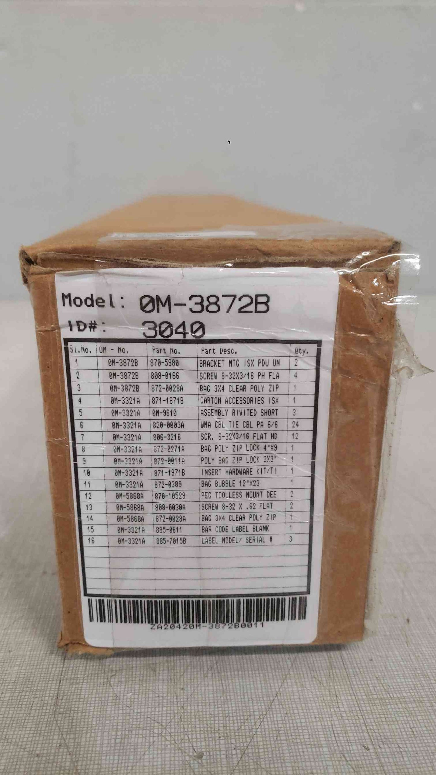 NEW APC PDU Mounting Bracket 0M-38728 (SKU: 111674)