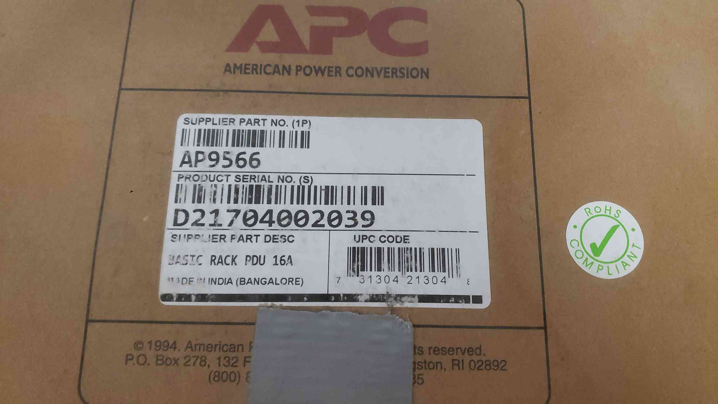 NEW APC PDU Strip AP9566 (SKU: 111675)