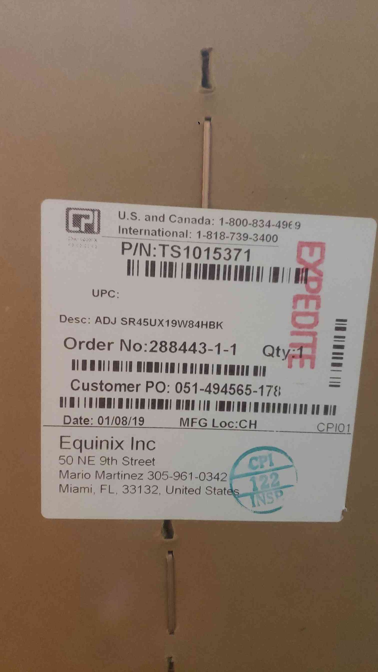 New Box CPI Adjustable Rack TS1015371 (SKU: 111866)