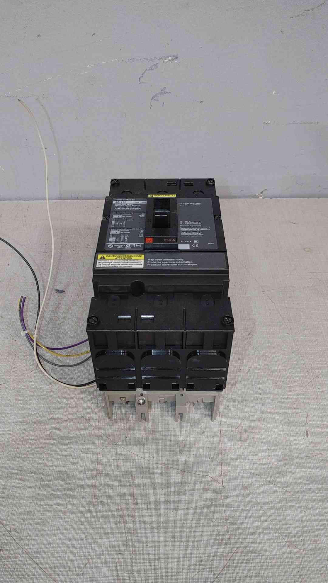 Square D 250A PowerPact J-Frame (JG 250) Breaker JGN36000S25ABSA (SKU: 111872)