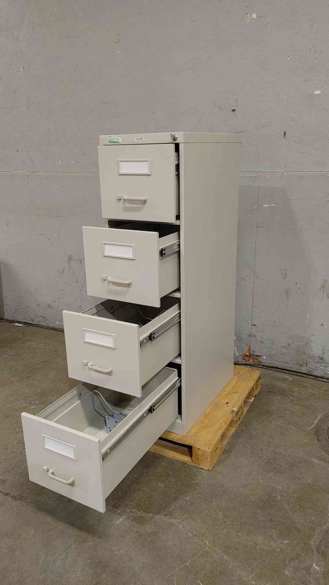 Light Grey 4 Tier Filing Cabinet(SKU: 112199)